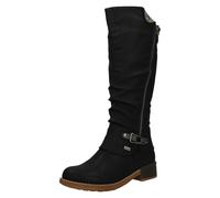 Rieker Women Boots 94652, Ladies Winter Boots,Water Repellent,riekerTEX,Waterproof,Winter Boots,Long-Shaft Boots,Lined,Black (Schwarz / 00),37 EU / 4 UK