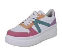 Ladies Rieker Vegan Colour Block Wedge Platfrom Lace Up Trainers 'M7814'