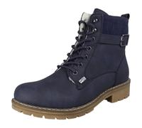 Rieker Womens Ankle Boots Fairbanks Y9102-14 Warm Lined Water Resistant Blue UK 4 / EU 37