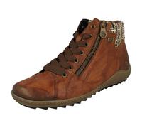 Ladies Rieker Warm Lined Woven Cuff Remonte-Tex Ankle Boots 'R1485'