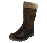 Ladies Rieker Zip Mid Calf Fleece Lined Water Repellent Boots "78585"
