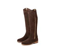 Ladies Rievaulx Suede Slim Fit Riding Boots Womens Tall Leather Country & Equestrian Footwear (3 UK, Brown)