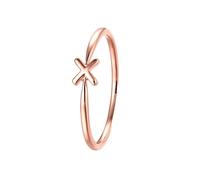 Ladies Ring, Pre Engagement Ring Shape X 9K Rose Gold Size R 1/2 Cute Gifts for Women