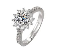 Ladies Rings Ring Sunflower One Live Ring Open Open Adjustable Fashionable And Versatile High End Encrusted Sparkling Adjustable Fashion