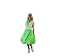 Ladies Rock n Roll Polka Dot Skirt and Scarf 50's - 60's Style Fancy Dress