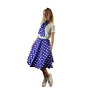 Ladies Rock n Roll Polka Dot Skirt and Scarf 50's - 60's Style Fancy Dress