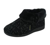Ladies Rose Bank Karen Memory Foam Knitted Bootee Slipper