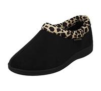 Ladies Rosebank Casual Slippers Camilla - Black Textile - UK Size 3 - EU Size 36 - US Size 5