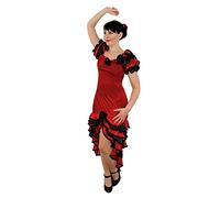 LADIES RUMBA FLAMENCO DANCER SPANISH SALSA WOMAN SIZE 14/16 FANCY DRESS COSTUME