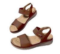 Ladies Sandals Casual Side Hollow Belt Buckle Flat Bottom Roman Shoes Women'S Summer Fashion Evening For Women Wide Fit Womens Uk Soft Stretchy Diamante Heel Wedge Rocker Sole Lady'S Arch