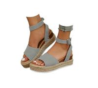 Ladies Sandals,Women's Platform Wedge Sandals,Beach Shoes Women,Women's Espadrille Sandal Gladiator Summer Beach Open Toe Buckle Ankle Strap Mid Heels Fashion Ankle Strap Summer Shoes