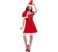 Ladies Santa Claus Suit Christmas Festive Xmas Fancy Dress Costume UK 4-22