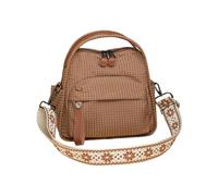 Ladies Schultertasche | Verstellbarer Schulterriemen Mit Reißverschluss Und Oberem | Nylon Umhängetasche Für Damen,Für Outdoor Reise Arbeit Camping Einkaufen Alltag Geburtstag Feier, Brown, Se