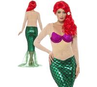 Ladies Sexy Mermaid Costume Adult Women Fairytale Princess Fancy Dress Uk 8-18