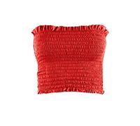 Ladies Shirred Bandeau Sheering Boob Tube Top Womens Strapless Gather Summer Bra Crop Top
