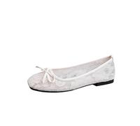 Ladies Shoes Casual Walking Shoes Comfortable Slip On Loafers with Arch Support Lightweight Breathable Flat Sneakers for Everyday Wear White