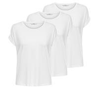 Ladies, short Sleeve 3er Pack - Onlmoster o-Neck Top,Crew Neck, Viscose