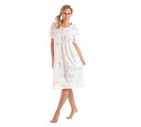 Ladies Short Sleeve Nightdress Jersey Polycotton Size UK 10-36 Plus (18/20, Blue)