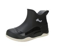 Ladies Short Wellies Waterproof Womens Boots Garden Shoes Women Fall Boots for Women Wide Width Rain Water Shoes Top Rubber Casual and Fashionable All Outdoor Work Fishing Car Washing Kitchen Non Slip