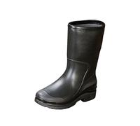 Ladies Short Wellies Waterproof Womens Boots Gardening Shoes Women Woman Rainy Boots Short Rain for Womens Ankle Rainboot Garden Boot Ladies Rubber Outside Work with Comfort Mud Shoes (Black,6.5)