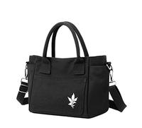 Ladies Shoulder Bag Large Capacity Canvas Bag Casual Handbag Bag Work Class Handbag Laptop Tote for Women (Black, One Size)