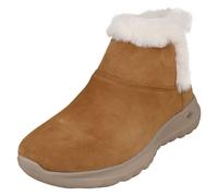 Ladies Skechers Bundle Up 15501 Slip On Suede Ankle boot Chocolate or Chestnut