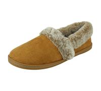 Skechers Women's Cozy Campfire - Team Toasty Low Top Slippers, Brown Chestnut Microfiber Suede Faux Fur Line Csnt, 8 UK