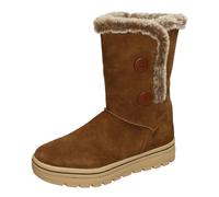 Skechers Ladies Memory Foam Faux Fur Lined Mid Calf Boots Cool Gal 49864 - Chestnut Nubuck - UK Size 3 - EU Size 36 - US Size 6