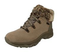 Ladies Skechers Faux Fur Cuffed Waterproof Ankle Boots 'Falls Finest' 167178