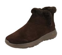 Ladies Skechers Suede and Faux Fur Ankle Boots : On the go Joy, Bundle Up