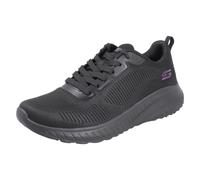 Skechers Women's Bobs Squad Chaos - Face Off Sneaker, Black Engineered Knit/Trim, 7 UK
