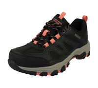 SKECHERS Womens Selmen Waterproof Walking Shoes Black/Charcoal 4