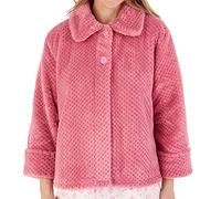 Ladies Slenderella Waffle Bed Jacket BJ4325 Pink Small