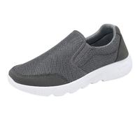 Ladies Slip On Shoes,Womens Slip Ons,Lightweight Slip-on Walking Sneakers,Flexible,Comfort,Casual,Breathable,Easy to Put On and Take Off,for Arthritis Edema Swollen Feet Gray