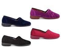 Ladies Slip On Slippers Size 3 Rubber Sole Slipper Size 4 Carpet Slippers Womens Rubber Sole Slipper Slip On Sizes 3-8 Red/Black/Navy/Heather 4 UK