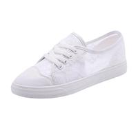 Ladies Slip On Trainers Size 6 Small White Shoes Female Hundreds of Mesh Shoes Thin Paragraph Leisure Board Shoe Dress Flip Flops