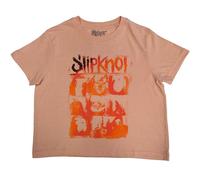 Rock Off officially licensed products Slipknot The End So Far Faces Grid Crop Top L Pink