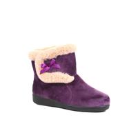 Ladies Slipper Boots Pavers Purple 5