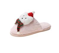 Ladies Slipper Boots Size 6.5 Soft and Comfortable Warm Your Feet In Winter Natural Reflections Slippers for Women (Red, 5)