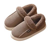 Ladies Slipper Boots Size 7 Uk,Women Fastening Heel- Autumn Winter Slippers for Indoor Comfort and Sole Cozy Retreat (Coffee, 6)
