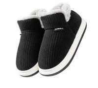 Ladies Slippers Fluffy Fuzzy Soft Plush Fleece Slipper Comfy Adjustable Hook and Loop Out Door Slippers with Thick Sole Mens Clothing Sale Clearance