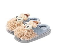 Ladies Slippers Indoor Shoes for Women Winter Slippers Santa Cotton Slipper Fall Winter 2025 New Indoor Home Plush Warm Non Cotton Shoes Female Couple Boot Slipper for Women (Blue, 7)