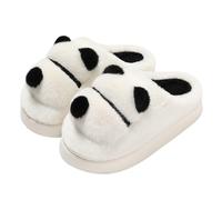 Ladies Slippers Size 4 Warm Slippers Soft and Comfortable Keeping Your Feet Warm in Winter Women's Indoor Outdoor Slippers (White, 4)