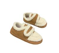 Ladies Slippers Size 4 Women's Autumn and Winter Warm with Velvet All Wrapped Root Thick Retro Cotton Slippers Indoor Slippers Women Cute (Khaki, 6-6.5)