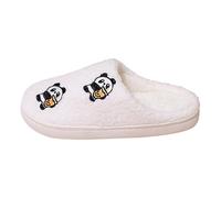 Ladies Slippers Size 5 UK Indoor Shoes for Women Sheepskin Slippers Weird Pattern Men Women with The Same Couple Home Winter Warm Cotton Slipper Womens Wide Width Slipper