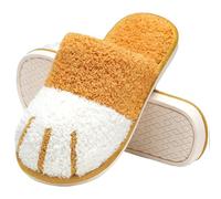 Ladies Slippers Size 6 Men's and Women's Autumn and Winter Warm with Wool Thickened All Wrapped Root Home Outdoor Cotton Shoes Cotton Mop Natural Reflections Slippers for Women