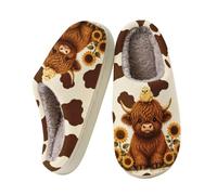 Ladies Slippers Size 8 - Unisex Printed Casual Indoor Slippers