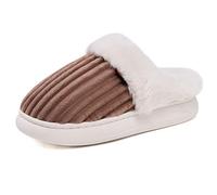 Ladies Slippers Thermal Fleece Lining Women Shoes Thickned Fluffy Home Slipper Classic Solid Color Winter Slipper Cozy Cabin Retreat Slippers Non-Slip Sole Comfy Couple House Shoe
