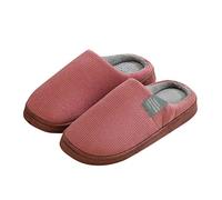 Ladies Slippers With Memory Foam Striped Slipper Warmth And Soft Couple House Shoe Enclosed Toe Classic Footwear Slipper Thick Plush Fleece Lined Shoes For Women Uk Cozy Cabin Retreat Slippers