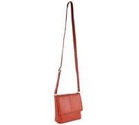 Ladies Small Leather Shoulder Cross Body Bag by PrimeHide Handy 7 Colours (Orange)
